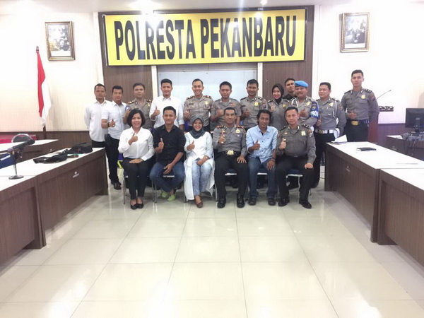Polresta Pekanbaru Taja Pelatihan Manajemen Media